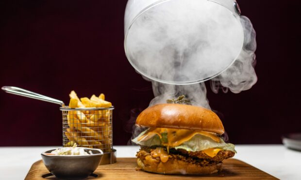 The chicken burger is a smoky sensation. Image: by Scott Baxter/DC Thomson.