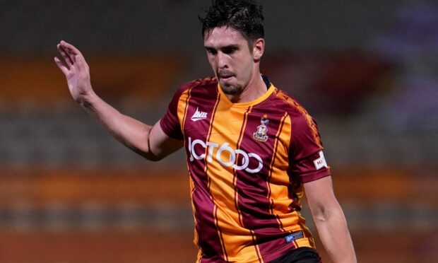 New Cove Rangers signing Jackson Longridge during his time with Bradford City. Image: Tim Goode/PA Wire