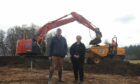 Guy Haslam and Belinda Rowlands at The Seed Box's new site on the outskirts of Banchory. Image: Leys Estate Group