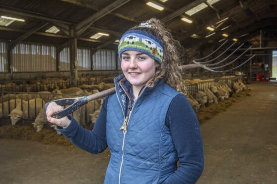 To go with story by Katrina Macarthur. A young Shetlander who used a Modern Apprenticeship to achieve her dream of working on a farm on the islands has been recognised as a finalist in the Scottish Apprenticeship Awards. Picture shows; Julie-Ann Murray. Shetland. Supplied by Jamie Milne Date; 03/03/2023