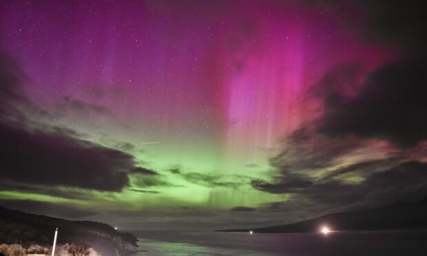 Stunning images of the Northern Lights over the Sound of Islay. Images: Billy Stitchell