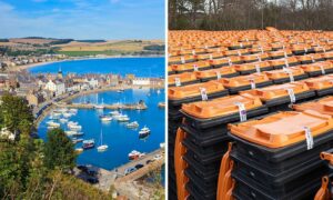 Kincardine and Mearns will be the first area of Aberdeenshire to get a new, third bin as part of the council's new three-bin system. Image: DC Thomson/Aberdeenshire Council.