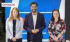 SNP leadership hopefuls, from left to right, Ash Regan, Humza Yousaf and Kate Forbes (Image: Robert Perry/Shutterstock)