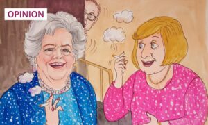 Worlds certainly collided for Michael Gove when Moreen met Betty (Image: Helen Hepburn)