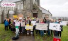 A recent 'Save Woodside Library' public demonstration (Image: Kath Flannery/DC Thomson)