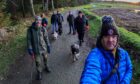 PawPalz members Toby, Irene, Lindy, Alistair, Seth, Helen and Ralph out with their dogs. Image: Ralph Greig. 