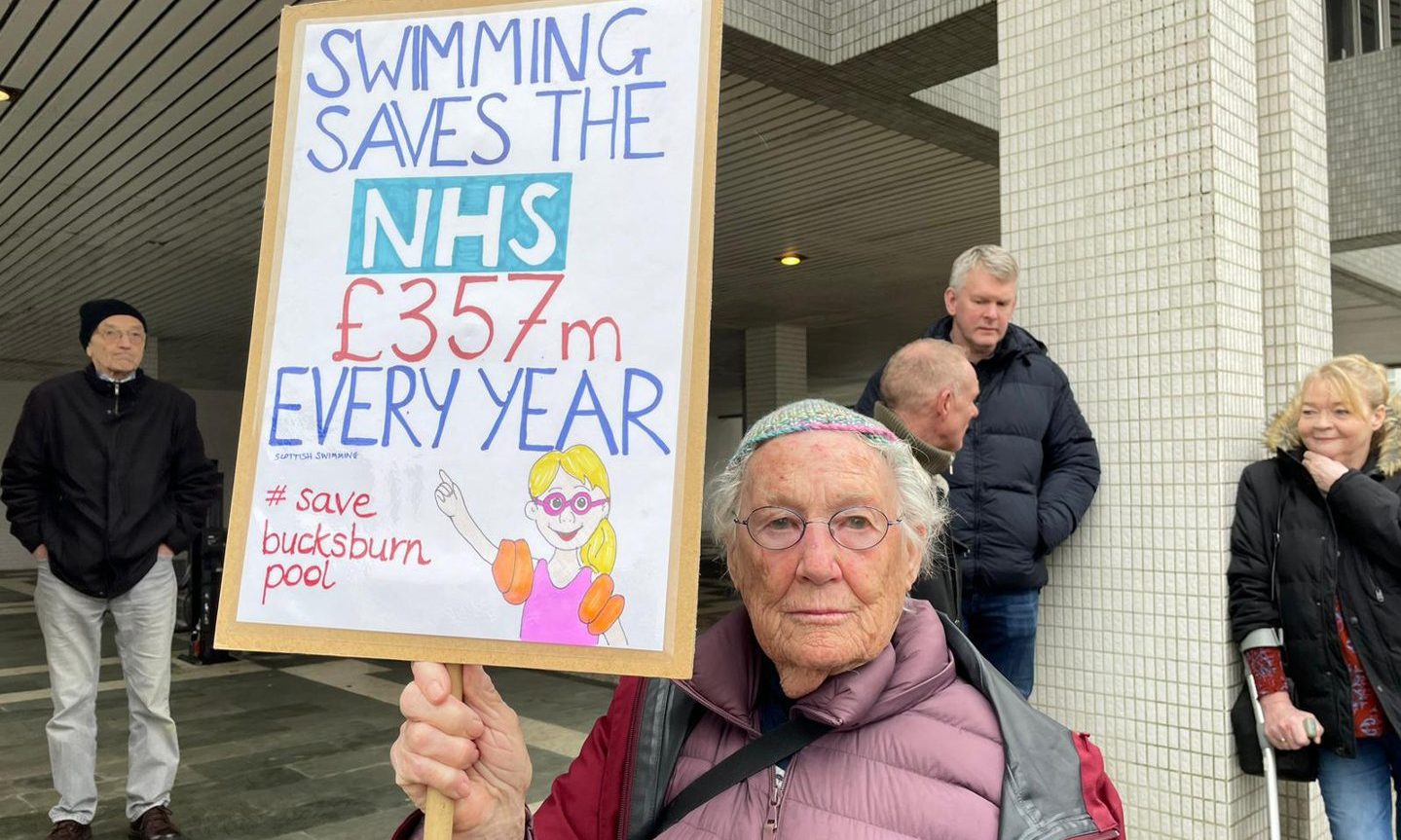 Pensioner Kathleen Fowler is among the Bucksburn Swimming Pool users battling to keep it open.