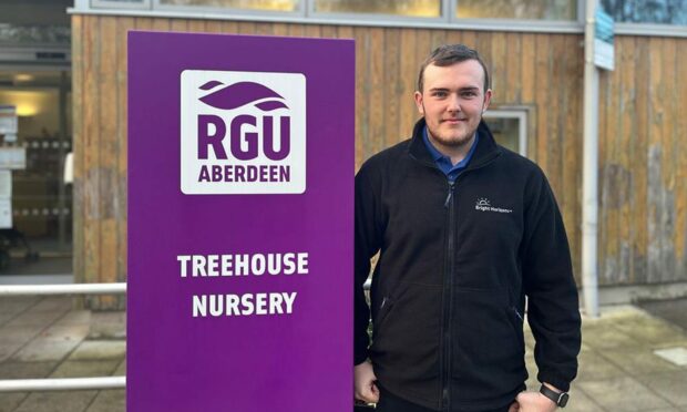Declan Hoskins, who works at Treehouse Nursery in Aberdeen. Image: Truth PR