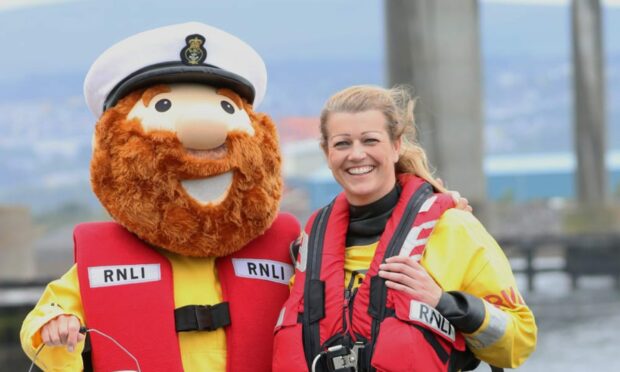 Lindsey Randall has been on the volunteer crew at Kessock RNLI for the last two years. Image: RNLI Kessock.