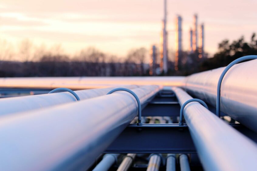 Oil pipelines.