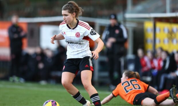 Aberdeen Women midfielder Eva Thomson. Image: Shutterstock