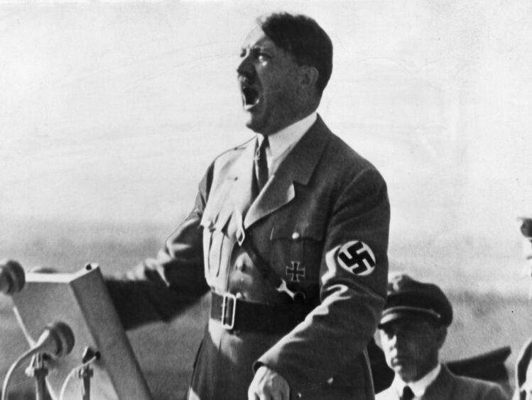 Nazi leader Adolf Hitler.