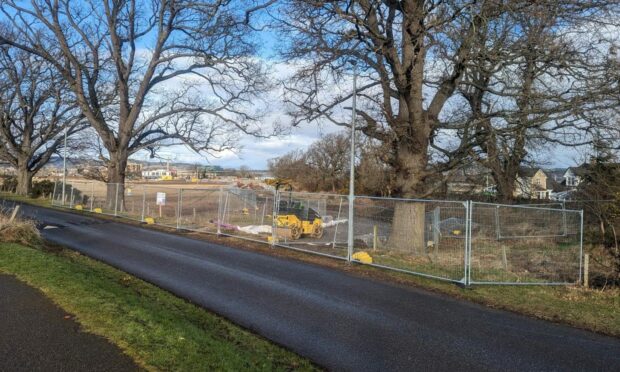 Work on the active travel route between East Inverness and Inverness Campus is underway. Image: Highland Council.