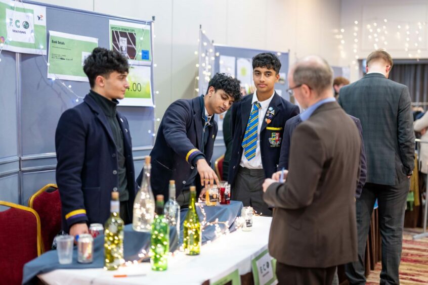 One of the teams participating. Image: Young Enterprise Grampian Date
