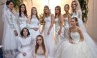 UHI West Highland Fort William beauty students in their wedding gowns for the bridal runway