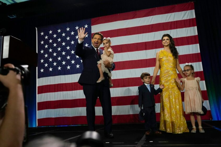 Ron DeSantis, his wife Casey and their children.