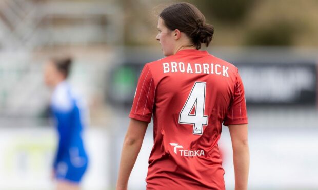 Aberdeen Women defender Jess Broadrick. Image: Shutterstock.