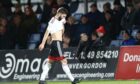 Aberdeen captain Graeme Shinnie is sent off at Ross County. Image: Shutterstock