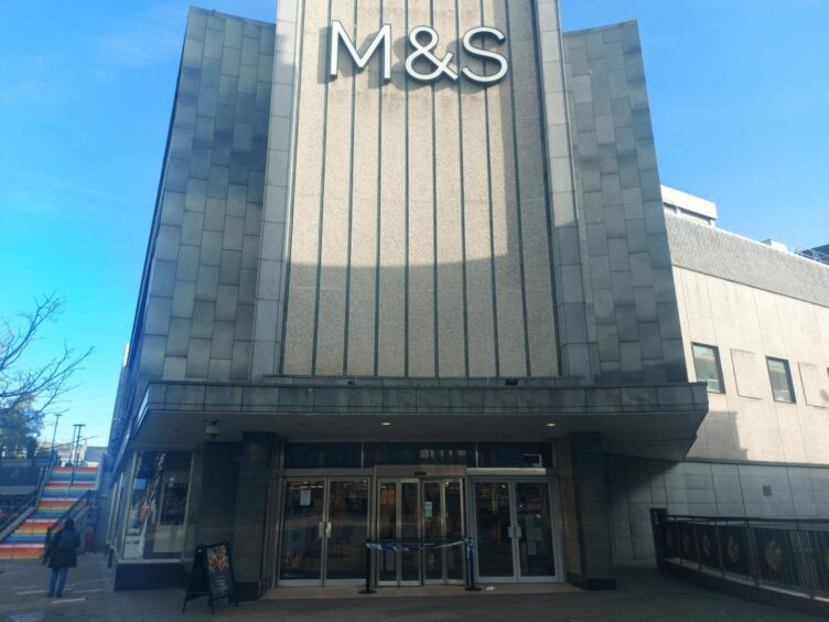 Marks and Spencer on St Nicholas Street in Aberdeen.