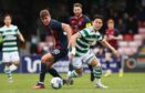 Ross County's Dylan Smith and Oh Hyeon-gyu of Celtic in action. Image: SNS