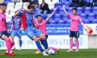 Nathan Shaw scores in the 2-0 weekend win for Inverness against Raith Rovers. Images: Simon Wootton/SNS Group