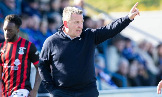 Caley Thistle head coach Billy Dodds. Image: SNS