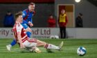 Deadly Billy McKay buries Caley Thistle's midweek winner at Hamilton. Image: Craig Foy/SNS Group