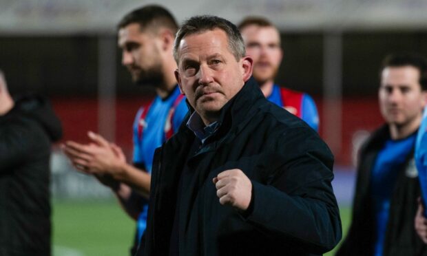 Delighted Caley Jags head coach Billy Dodds will lead his side into Scottish Cup semi-final action against Falkirk at Hampden this weekend. Image: SNS Group