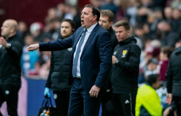 Ross County manager Malky Mackay during his side's loss to Hearts. Image: SNS