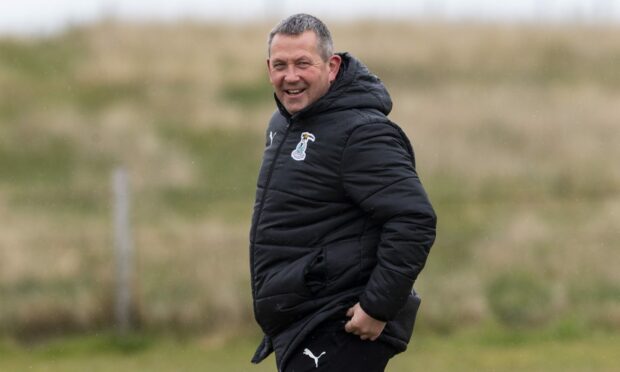 Inverness head coach Billy Dodds at training ahead of Saturday's semi-final.  Image: SNS