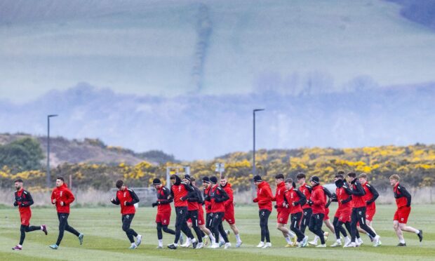 Inverness at a recent training session at Fort George. Image: SNS