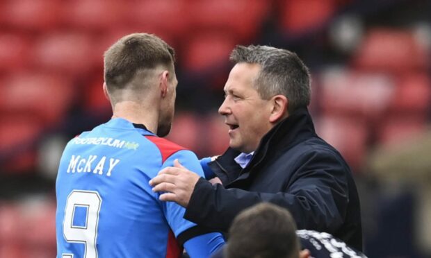ICT boss Billy Dodds said everyone had to show patience before Billy Mckay signed a new Caley Jags contract. Image: SNS Group