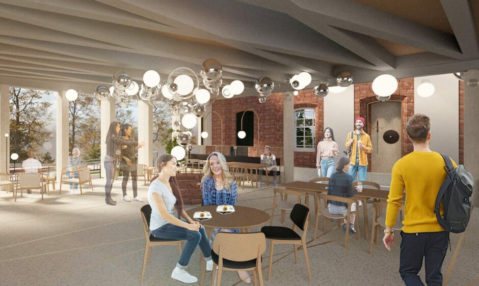 A visual of the restaurant to feature as part of the Inverness Castle tourist attraction.