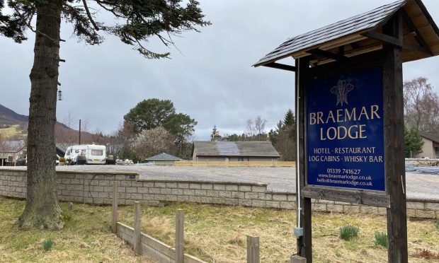 To go with story by Ben Hendry. Planning Ahead Picture shows; Flattened site of Braemar Lodge Hotel. Braemar. Supplied by Supplied image Date; 05/04/2023