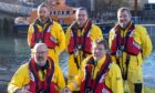 Back row, from left: David Isaac, Ally Cerexhe, Mark Scott;. Front row: James Hardie, Finlo Cottier. Image: Oban RNLI/Stephen Lawson.