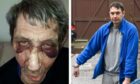 James Clunes, 75, and his brutal attacker Miguel Meyler, 29. Image Clunes family/DC Thomson.