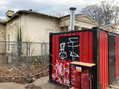 The Golden Grill food hut sits next to the historic A-listed Westburn House. Image: Ben Hendry/DC Thomson