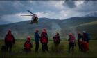 Assynt Mountain Rescue Team on a previous mission. Image: Assynt Mountain Rescue Team.