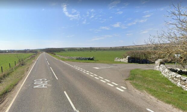 Emergency services are at the scene on the A99 near Forse. Image: Google Maps