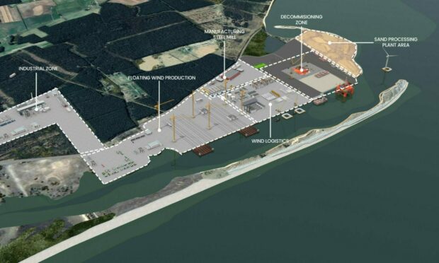 A vision for Ardesier released in 2021. Image: Ardesier Port