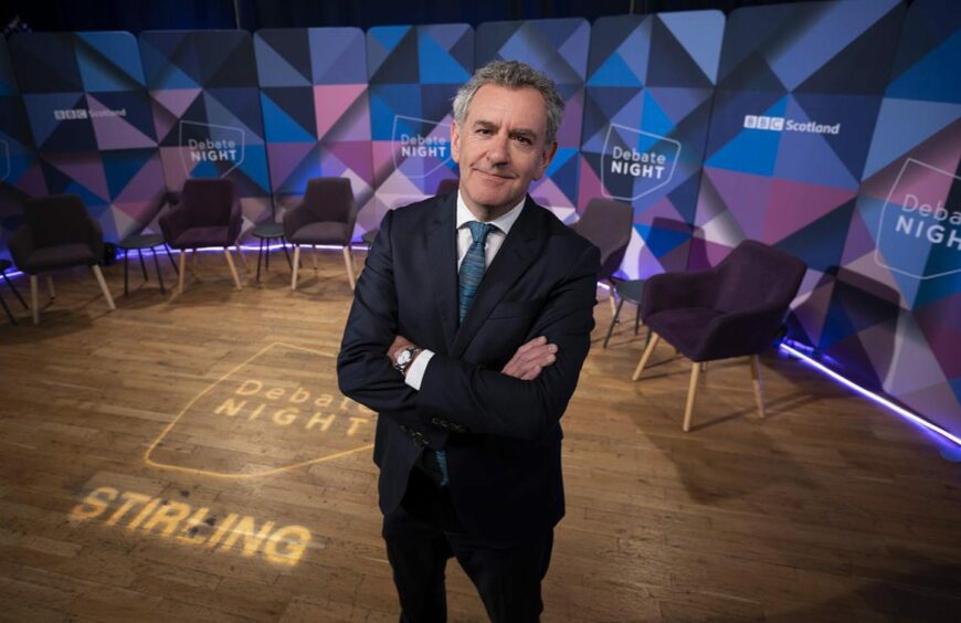 BBC Debate Night presenter Stephen Jardine.