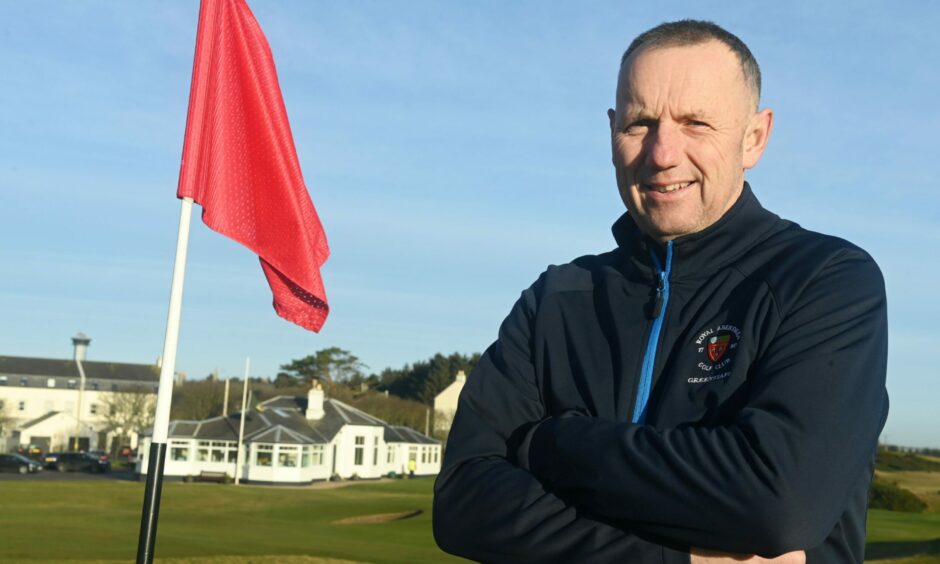 Robert Patterson, Royal Aberdeen Golf Club course manager, on the course