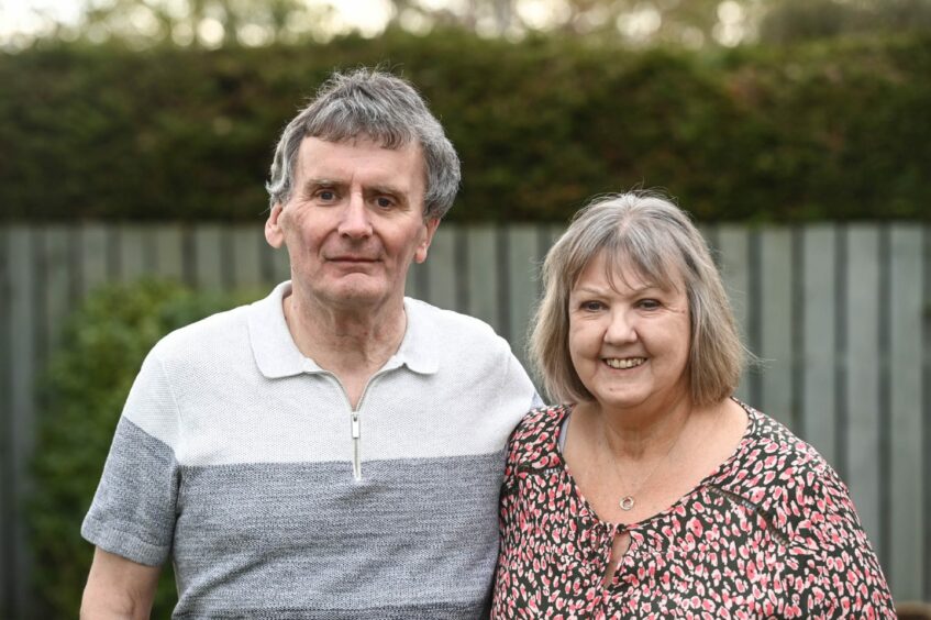 Stuart Groundwater, who will model at Brave charity catwalk event, with his wife Margaret.