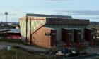 A 19-year-old has been arrested following an incident at Pittodrie on Wednesday night. Image: Kenny Elrick / DC Thomson.