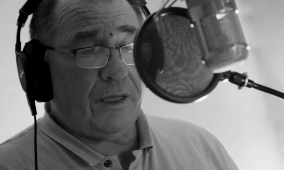 DF MacNeil in the recording studio. Image: Stephen Kearney/ Little Day Productions.