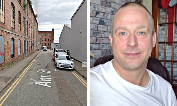Dennis Wildgoose admitted trying to dispose of cannabis after he was stopped by police in Ann Street. Image: Google/Facebook.