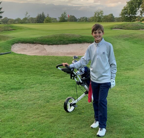 A photo of young golfer Ethan Scobie