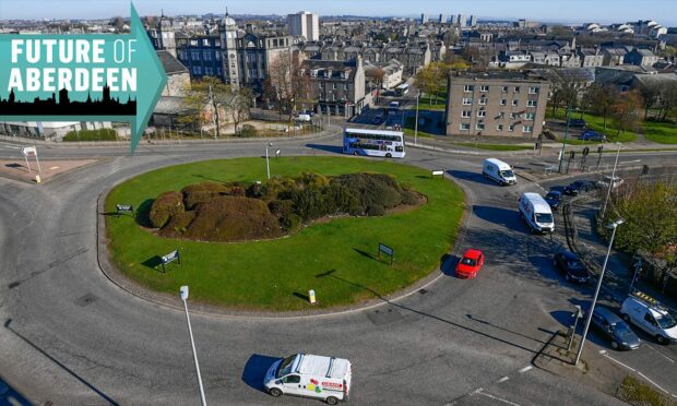 The Beach Boulevard roundabout and dual carriageway could be in line for a major overhaul. Image: Kenny Elrick/DC Thomson.