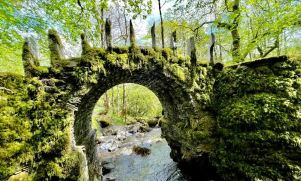 The fairy bridge, hidden deep in Glen Creran. Image: Solway Tours