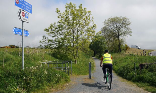 The e-bikes are primarily for people hoping to travel the Fortmartine and Buchan Way. Image: Aberdeenshire Council.